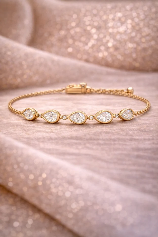 Luna Bezel Bolo Bracelet
