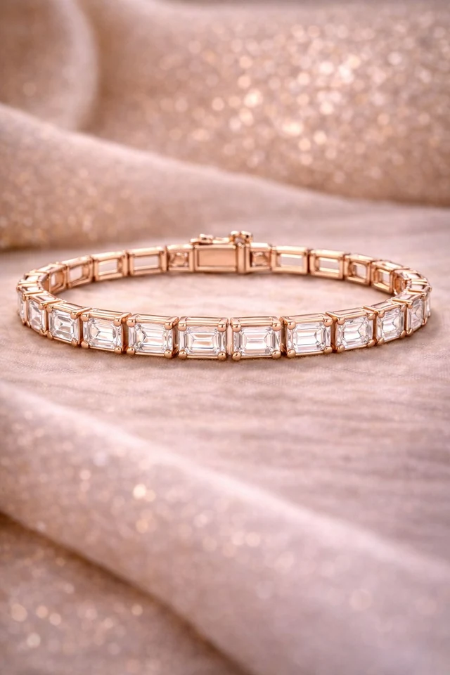 Emerald Line Tennis Bracelet