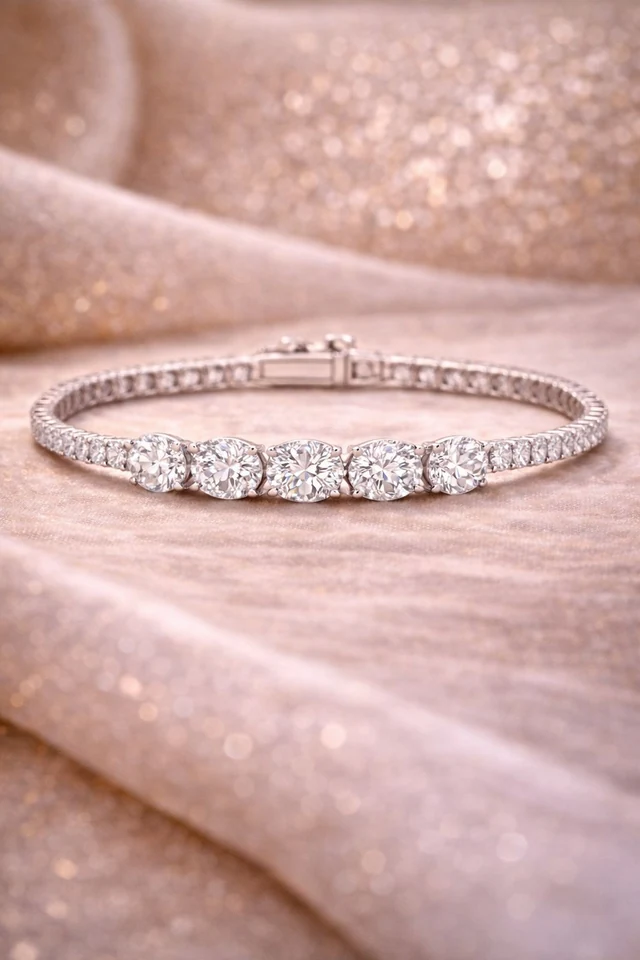 Seraphine Pavé Tennis Bracelet