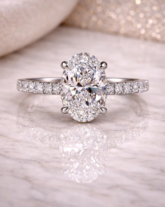 Oval Empress Pavé