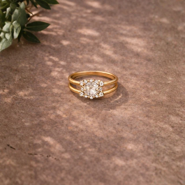 Bloom Duo Halo Ring