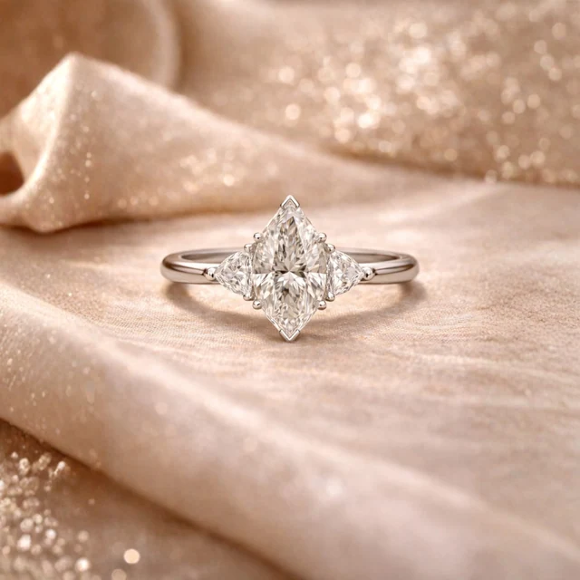 Étoile Marquise Trilogy Ring